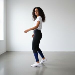 Athleta Gray and Purple Leggings